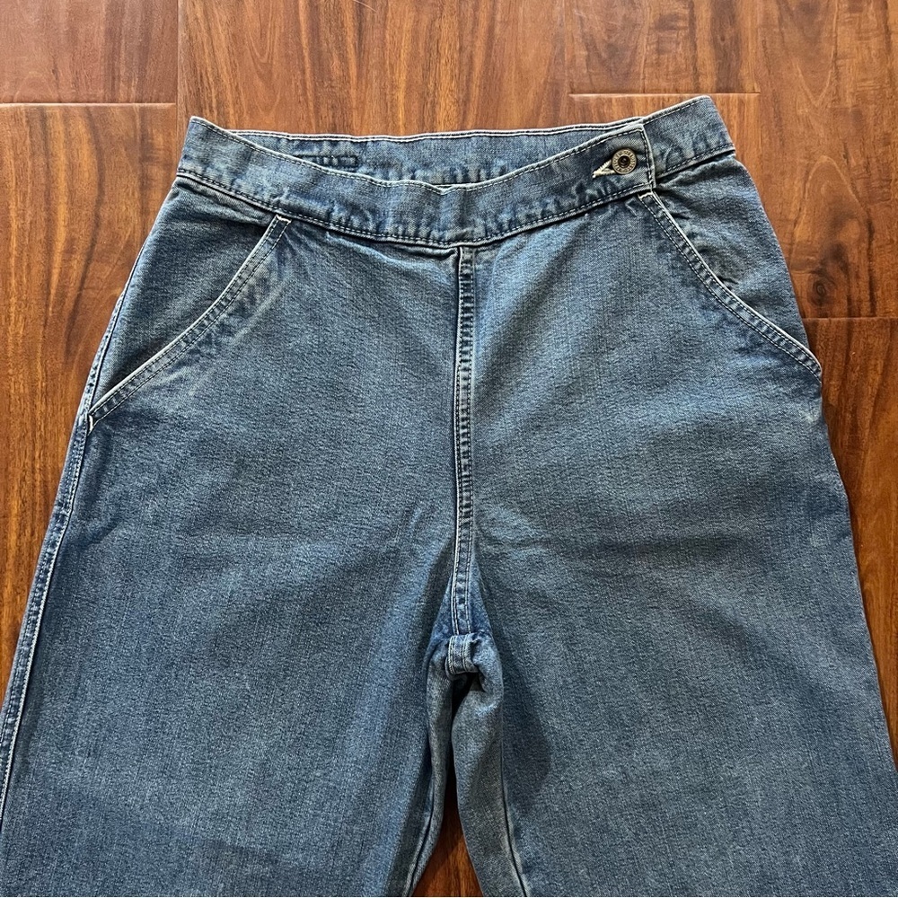 Vintage Y2K Levi’s Dry Goods Wide Leg Cropped Jeans size 10 - Picture 2 of 9